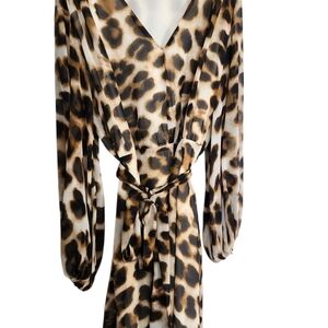 New York & Company Animal Print Dress